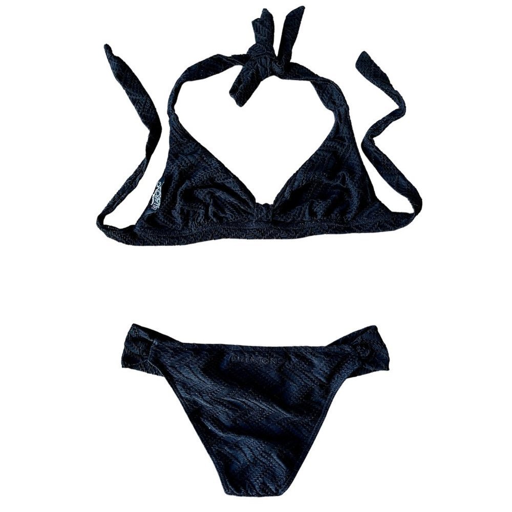 BILLABONG Black Tie Bikini Swimsuit - Picture 2 of 5